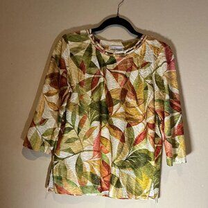 Alfred Dunner Women's Multi-Colored Blouse